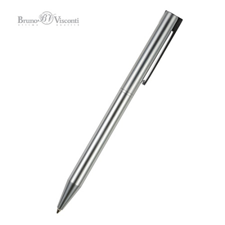Фото Подарочная ручка шар 0,7 синяя BrunoVisconti BERGAMO PREMIUM корпус серебро 20-0338-14 от производителя, с доставкой по Хабаровску