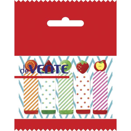 Фото Липкие закладки 44x12мм 5цвх20л бумажные deVENTE Fruits 2011905  от производителя, с доставкой по Хабаровску