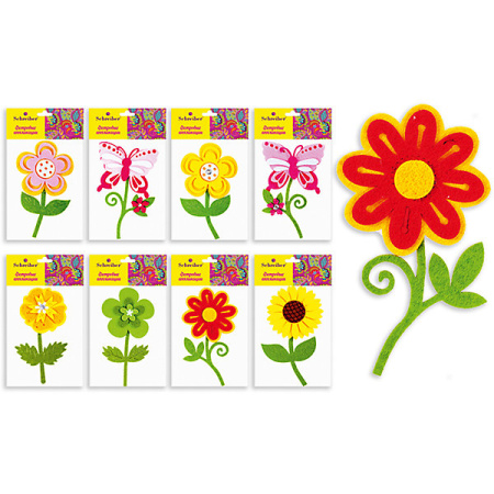 Фото Фетровая аппликация ЦВЕТОК 12х10см S 1053 от производителя, с доставкой по Хабаровску