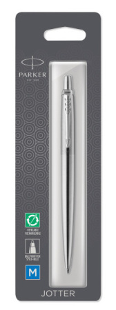 Фото Ручка Parker Jotter Core шарик Stainless Steel CT M синяя блистер 1953205 от производителя, с доставкой по Хабаровску