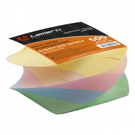 Фото Блок для записи 8,5х8,5см 500л 5цв пастель на склейке спираль LAMARK78 NT 0078 от производителя, с доставкой по Хабаровску