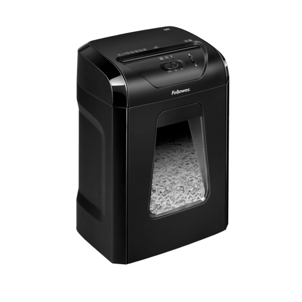 Фото Шредер Fellowes Powershred 12C, DIN P-4, 4х40мм, 12лст., 19лтр., Safety Lock, шт от производителя, с доставкой по Хабаровску