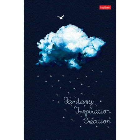 Фото Бизнес-блокнот А5 120л клетка твердый переплет на сшивке Облако 120ББл5В1_20818 от производителя, с доставкой по Хабаровску