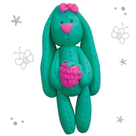 Фото Брошь из полимерной глины своими руками Зайка 2985085 от производителя, с доставкой по Хабаровску