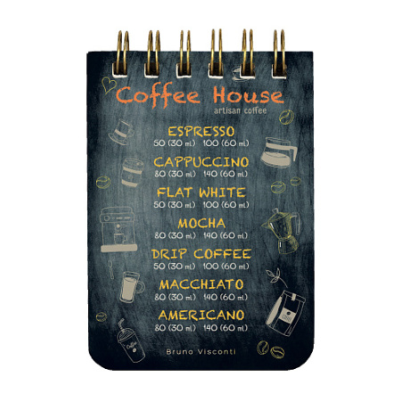 Фото Блокнот А7 100л линейка на гребне CUTE JOURNAL Coffe House 3-100-009/04 от производителя, с доставкой по Хабаровску