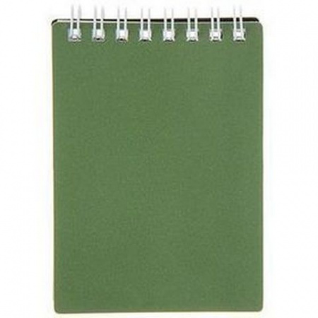Фото Блокнот А7 80л клетка на гребне пластиковая обложка METALLIC темно-зеленый 80Б7В1гр_03412 от производителя, с доставкой по Хабаровску