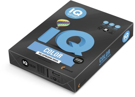 Бумага цветная А4 80г 500л интенсив черная IQ COLOR B100