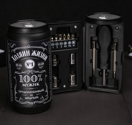 Фото яНабор подарочный (инструменты в банке 13пр) Хозяин жизни 5066486 от производителя, с доставкой по Хабаровску