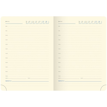 Фото Ежедневник А6 без дат Berlingo Silver Pristine 320стр иск кожа синий UD0_82603 от производителя, с доставкой по Хабаровску