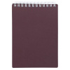 Фото Блокнот А6 80л клетка на гребне пластиковая обложка METALLIC бордо 80Б6В1гр_03406 от производителя, с доставкой по Хабаровску