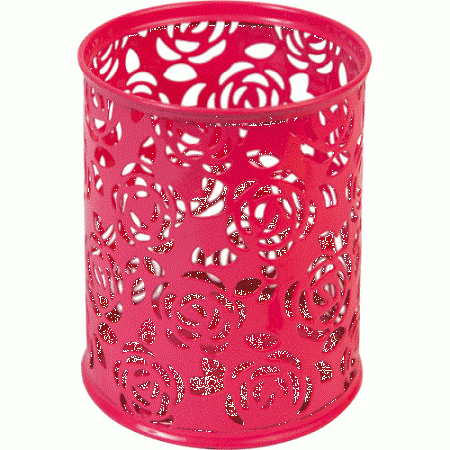 Фото Стакан для канц принадлежностей deVENTE круглый металл ярко-розовый 4104702 от производителя, с доставкой по Хабаровску