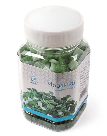 Фото Мозаика в банке зеленые оттенки AF08-011-02 от производителя, с доставкой по Хабаровску