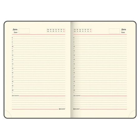 Фото Ежедневник А5 без дат BRAUBERG Imperial 320стр иск кожа коричневый 123414 от производителя, с доставкой по Хабаровску