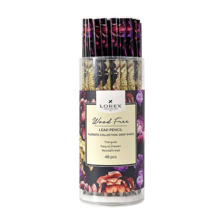 Фото Карандаш чернографитный HB без ластика LOREХ FLORISTIC COLLECTION LXLPWF-FC1 от производителя, с доставкой по Хабаровску
