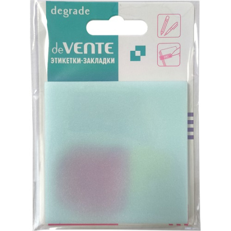 Фото Липкий блок 76х76мм 50л deVENTE Degrade искрящийся пластик голубой 2011407 от производителя, с доставкой по Хабаровску