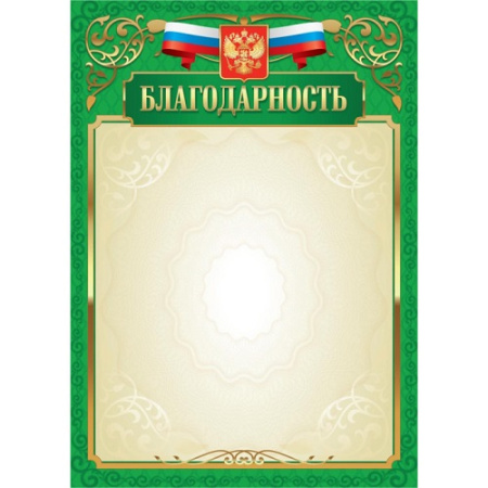 Фото Благодарность А4 105 г/кв.м 5026Э от производителя, с доставкой по Хабаровску