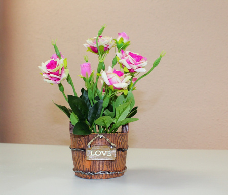 Фото Сувенир Цветы в кадке ассорти В 446 от производителя, с доставкой по Хабаровску