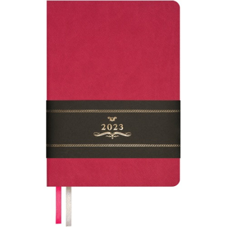 Фото Ежедневник А5 2023 deVENTE Nobile 352стр иск кожа крем бумага малиновый 2232366 от производителя, с доставкой по Хабаровску